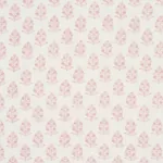 ADITI HAND BLOCKED PRINT fabric BLUSH color by Schumacher