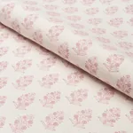 ADITI HAND BLOCKED PRINT fabric BLUSH color by Schumacher