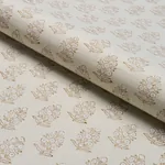 ADITI HAND BLOCKED PRINT fabric SAGE color by Schumacher