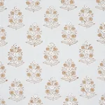 ADITI HAND BLOCKED PRINT fabric SKY color by Schumacher