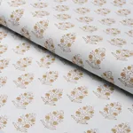 ADITI HAND BLOCKED PRINT fabric SKY color by Schumacher