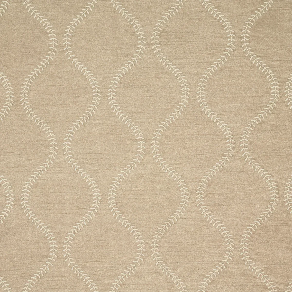 AGADIR EMBROIDERY fabric CHANTERELLE color by Schumacher