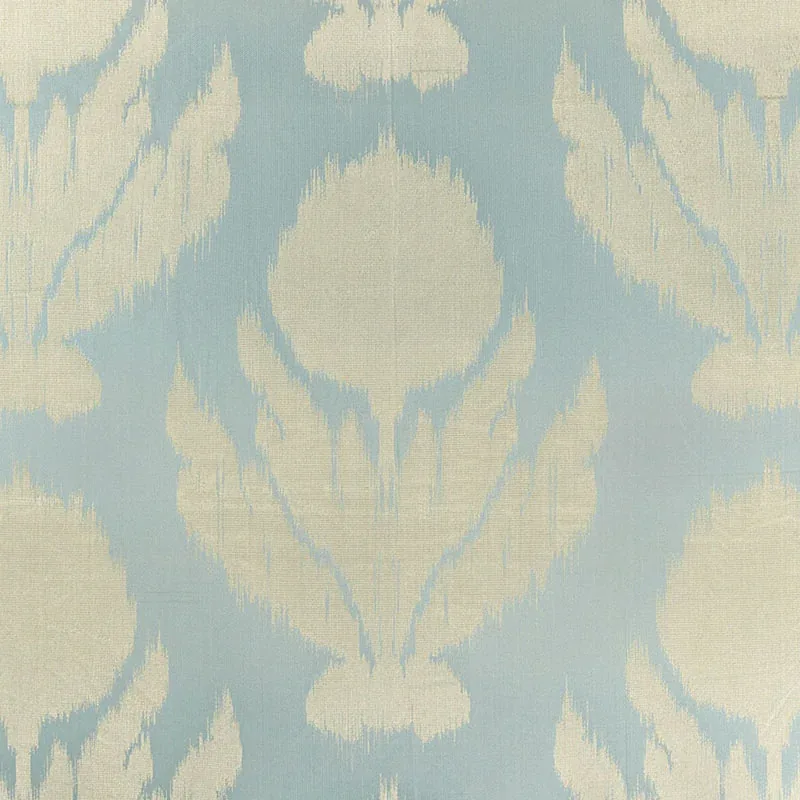 AGRA SILK WEAVE fabric OPAL color by Schumacher