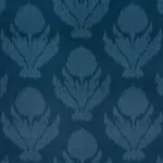 AGRA VELVET fabric PEACOCK color by Schumacher