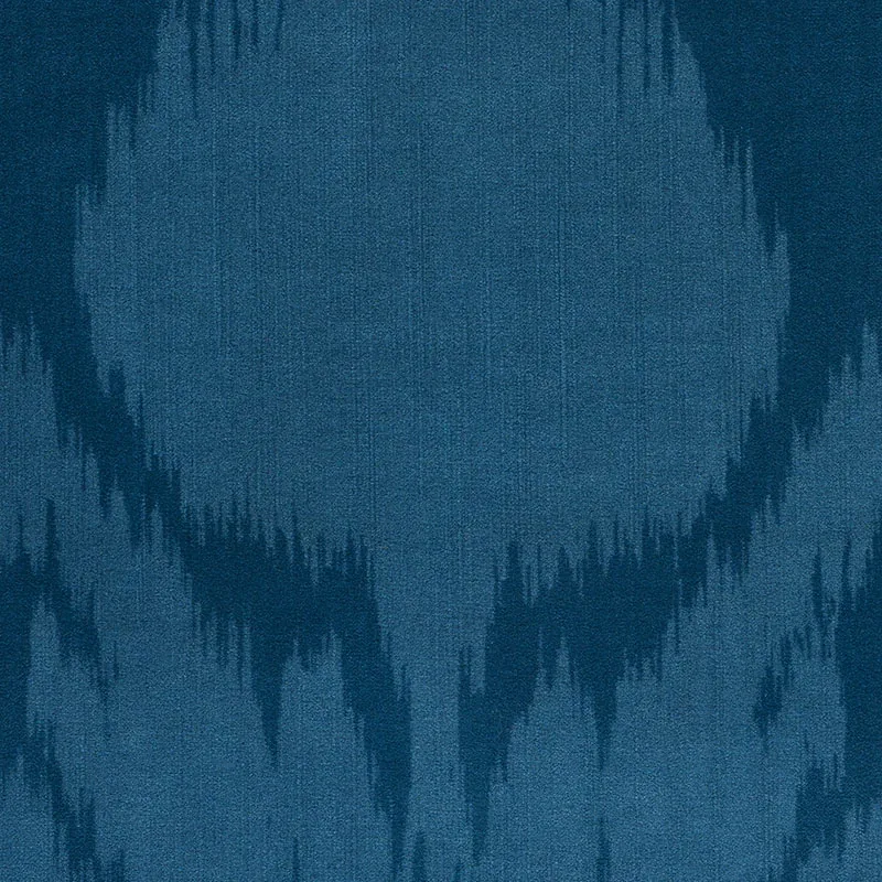 AGRA VELVET fabric PEACOCK color by Schumacher