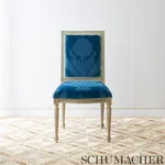 AGRA VELVET fabric PEACOCK color by Schumacher