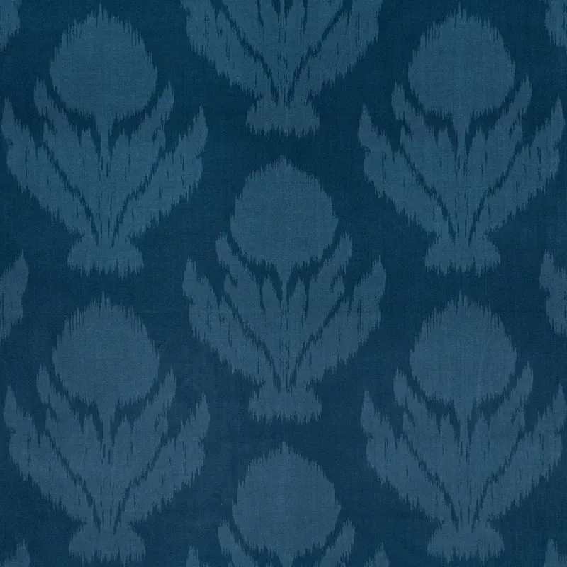 AGRA VELVET fabric PEACOCK color by Schumacher