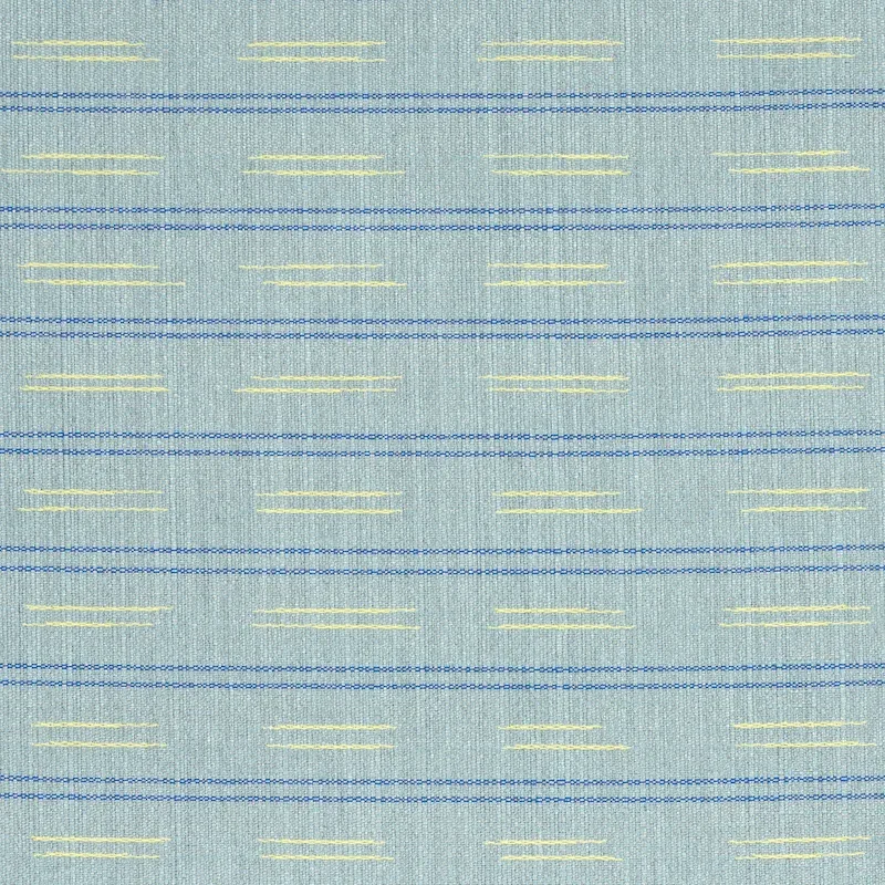 AINSLEY STRIPE INDOOR/OUTDOOR fabric SKY color by Schumacher
