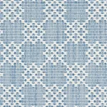 ALBERT FRET fabric BLUE color by Schumacher