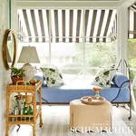 ALBERT PERFORMANCE COTTON Fabric – SKY | Schumacher | Wallpa ALBERT PERFORMANCE COTTON fabric SKY color by Schumacher