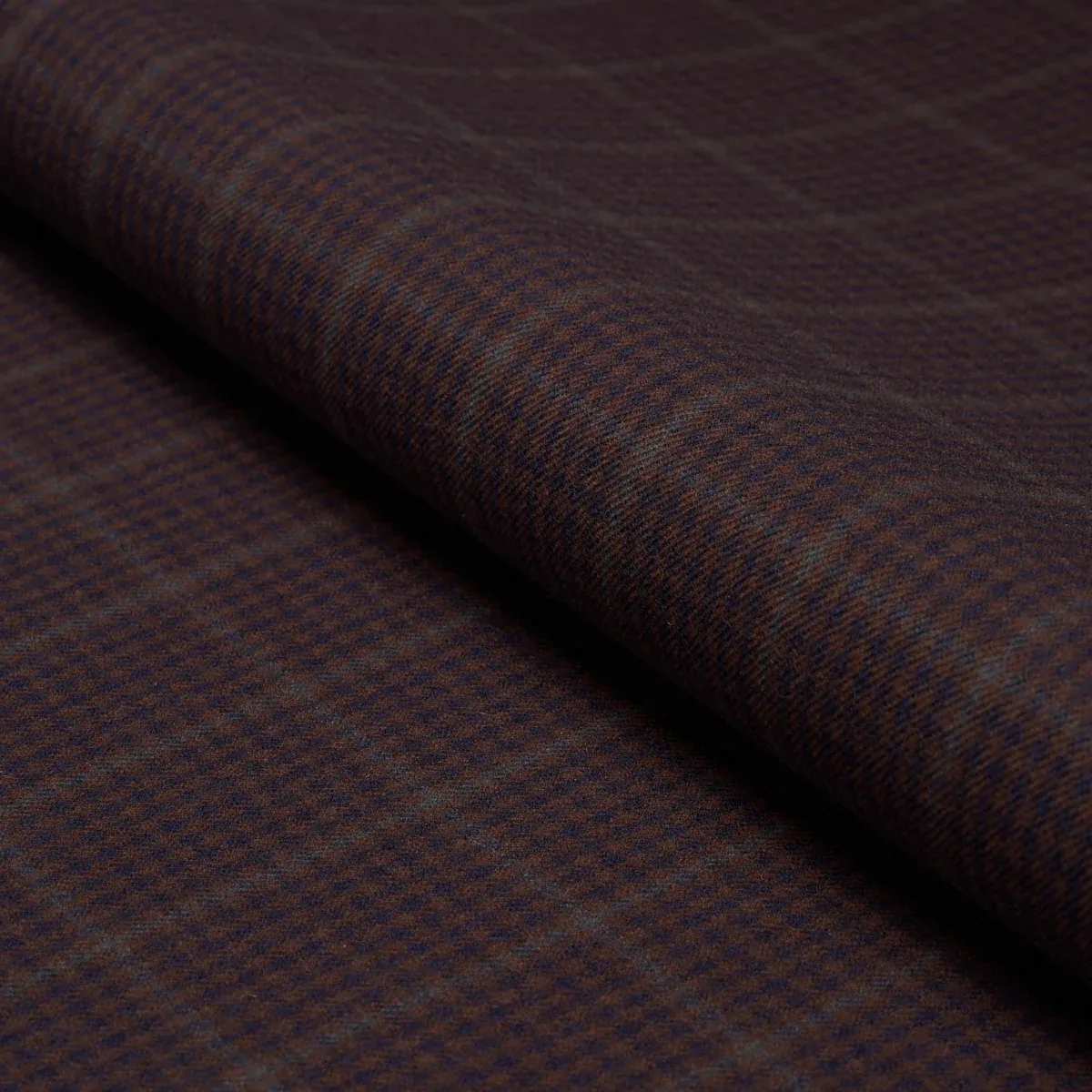 ALDRIDGE WOOL HOUNDSTOOTH fabric BURGUNDY color by Schumacher