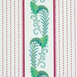 ALEKSY STRIPE fabric PLUM color by Schumacher