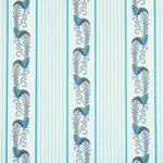ALEKSY STRIPE fabric TEAL color by Schumacher