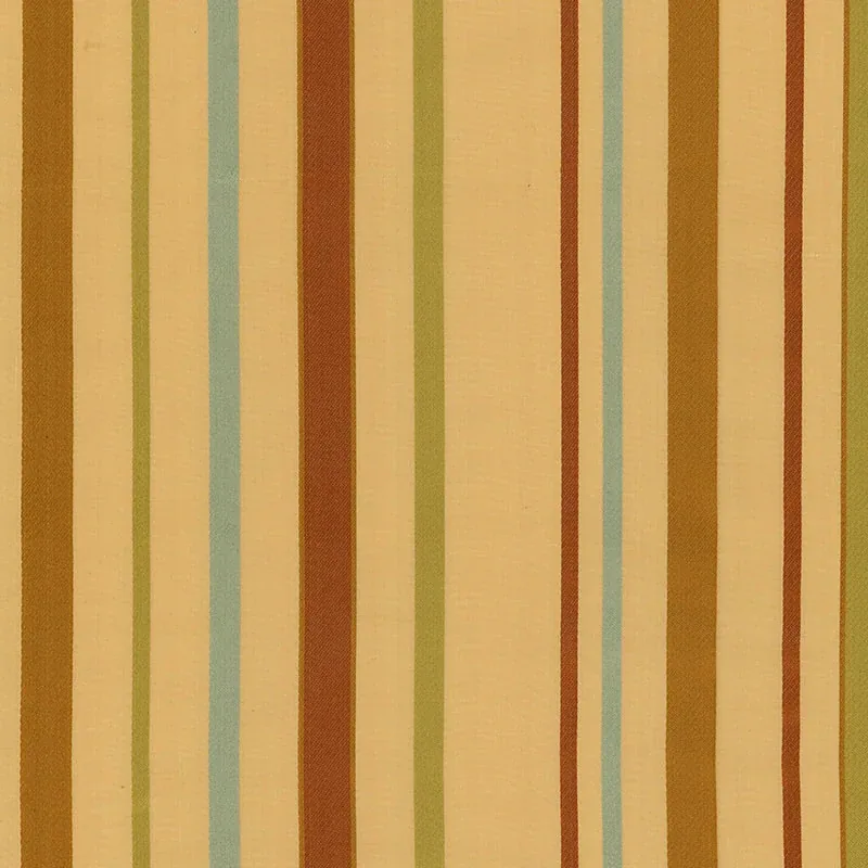 ALESSANDRA SILK STRIPE fabric GOLD color by Schumacher