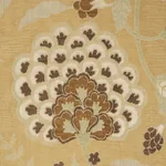 ALESSIA FLORAL fabric GOLD color by Schumacher