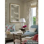 ALGIERS EMBROIDERY Fabric – LINEN | Schumacher | Wallpaper T ALGIERS EMBROIDERY fabric LINEN color by Schumacher