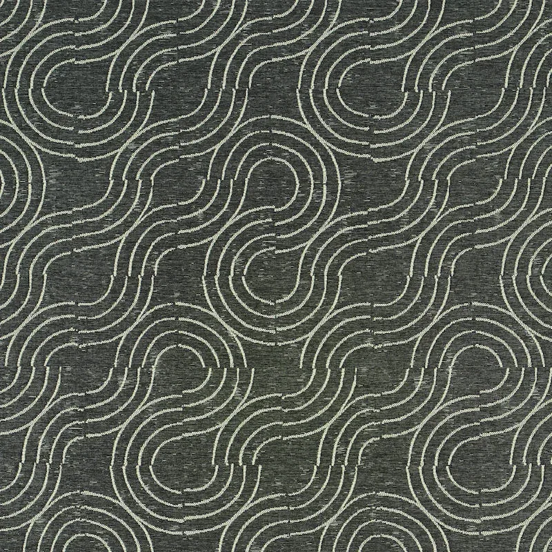 ALMA INDOOR/OUTDOOR fabric CARBON color by Schumacher