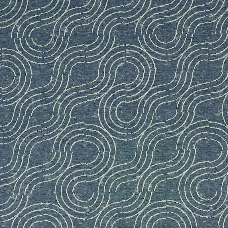 ALMA INDOOR/OUTDOOR fabric DENIM color by Schumacher
