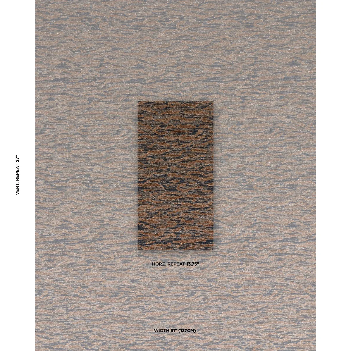 ALTAMIRA Fabric – NAVY/BROWN | Schumacher | Wallpaper Twins ALTAMIRA fabric NAVY/BROWN color by Schumacher