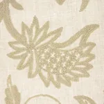 Amagansett Linen Crewel fabric ECRU color by Schumacher