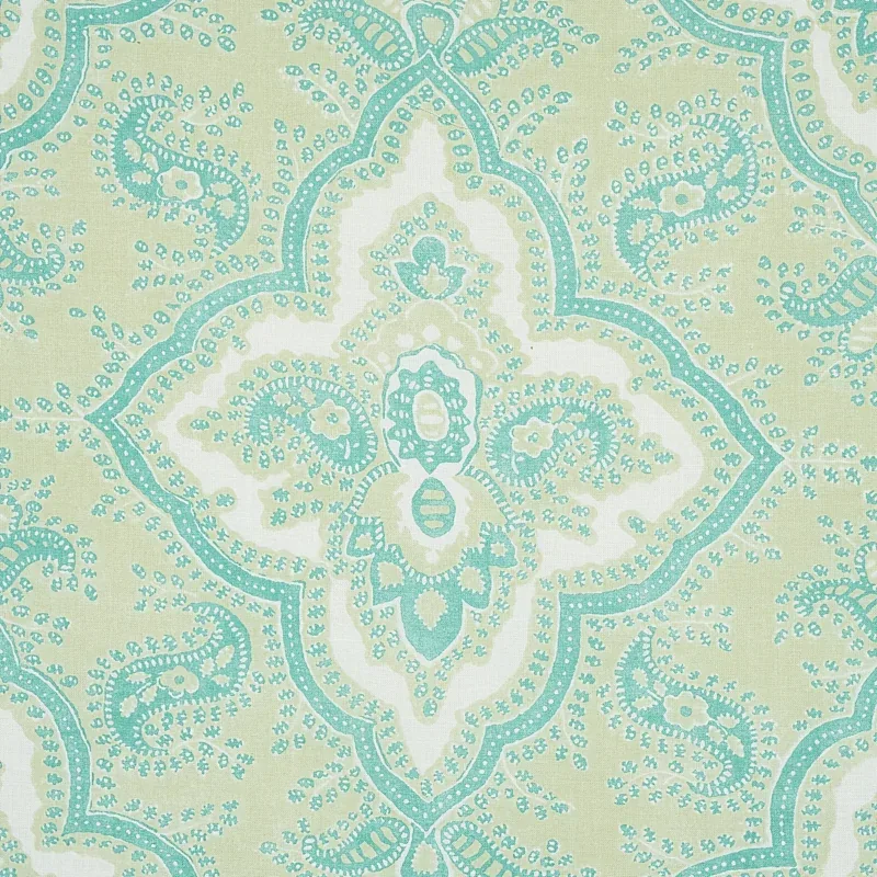AMALIA MEDALLION HANDMADE PRINT Fabric – MINERAL | Schumache AMALIA MEDALLION HANDMADE PRINT fabric MINERAL color by Schumacher