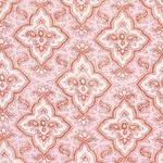 AMALIA MEDALLION HANDMADE PRINT Fabric – PINK | Schumacher | AMALIA MEDALLION HANDMADE PRINT fabric PINK color by Schumacher