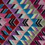 AMATES HAND WOVEN BROCADE fabric CARNIVAL color by Schumacher