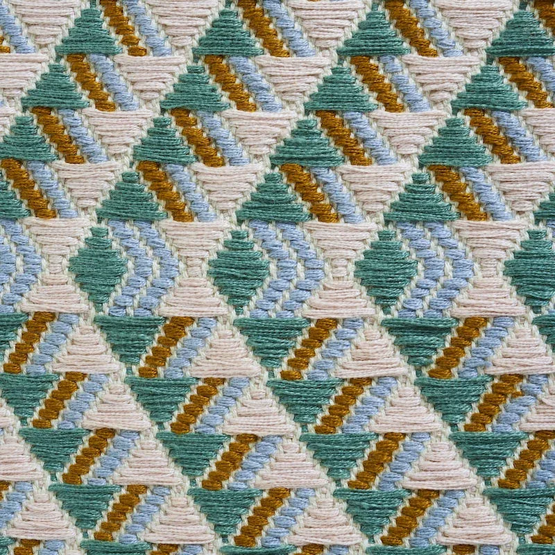 AMATES HAND WOVEN BROCADE Fabric – DUCK EGG | Schumacher | W AMATES HAND WOVEN BROCADE fabric DUCK EGG color by Schumacher