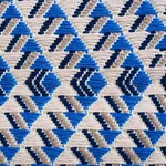 AMATES HAND WOVEN BROCADE fabric OCEAN color by Schumacher