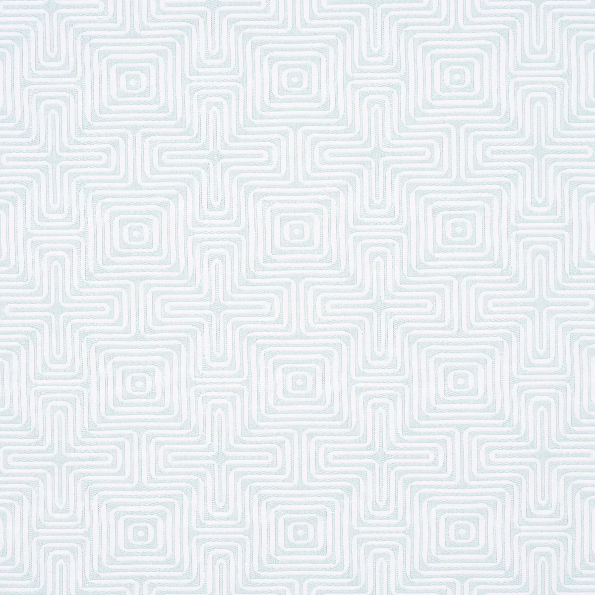 AMAZING MAZE INDOOR/OUTDOOR fabric AQUA BREEZE color by Schumacher