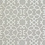 AMBOISE LINEN EMBROIDERY Fabric – OYSTER | Schumacher | Wall AMBOISE LINEN EMBROIDERY fabric OYSTER color by Schumacher