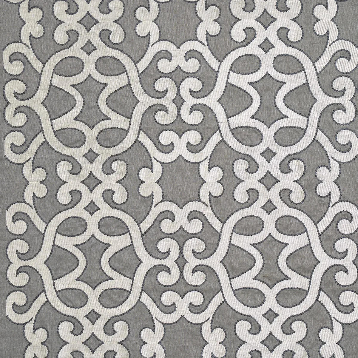 65180 | AMBOISE LINEN EMBROIDERY – ZINC