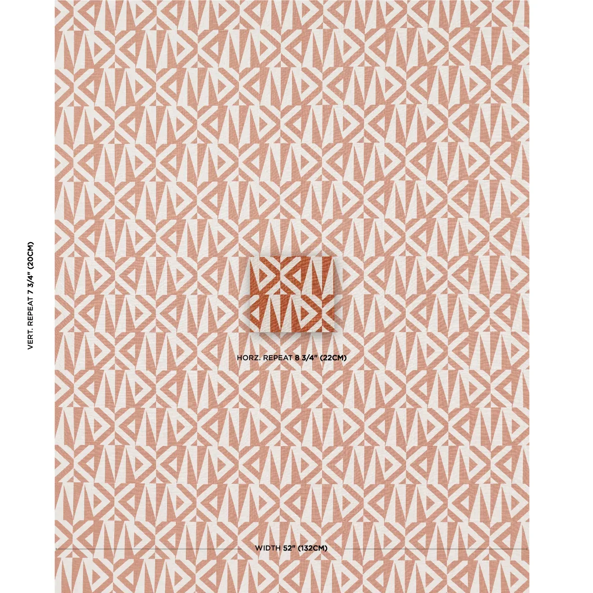 AMERO fabric BRICK color by Schumacher