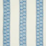 AMIRA HAND BLOCKED PRINT fabric INDIGO color by Schumacher