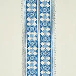 AMIRA HAND BLOCKED PRINT fabric INDIGO color by Schumacher