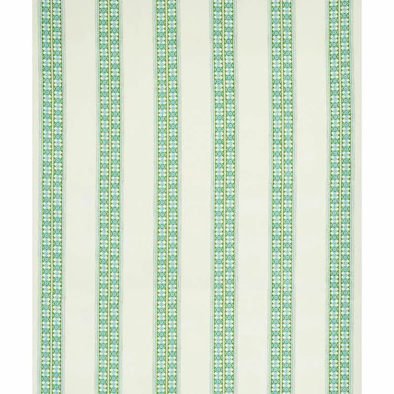AMIRA HAND BLOCKED PRINT Fabric – LEAF | Schumacher | Wallpa AMIRA HAND BLOCKED PRINT fabric LEAF color by Schumacher
