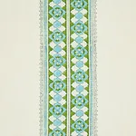 AMIRA HAND BLOCKED PRINT Fabric – LEAF | Schumacher | Wallpa AMIRA HAND BLOCKED PRINT fabric LEAF color by Schumacher