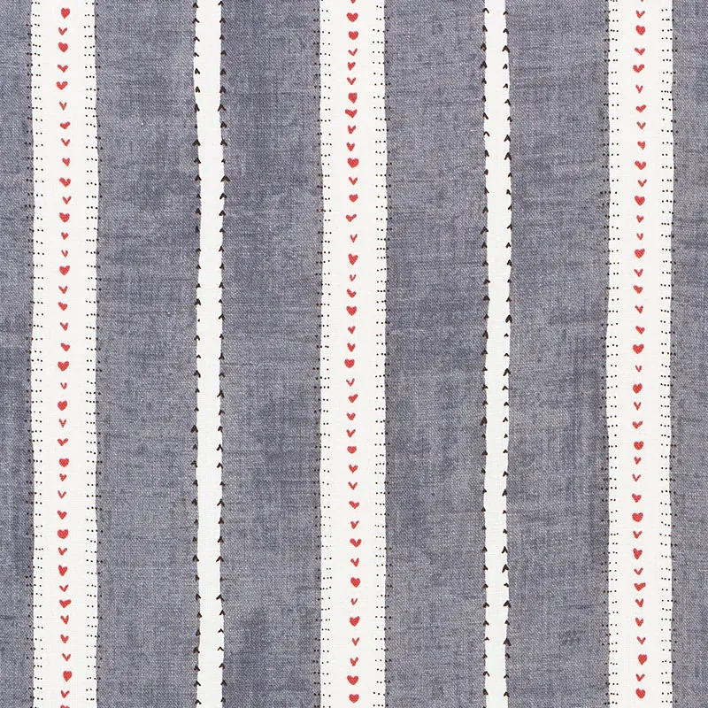 AMOUR fabric CHARCOAL color by Schumacher