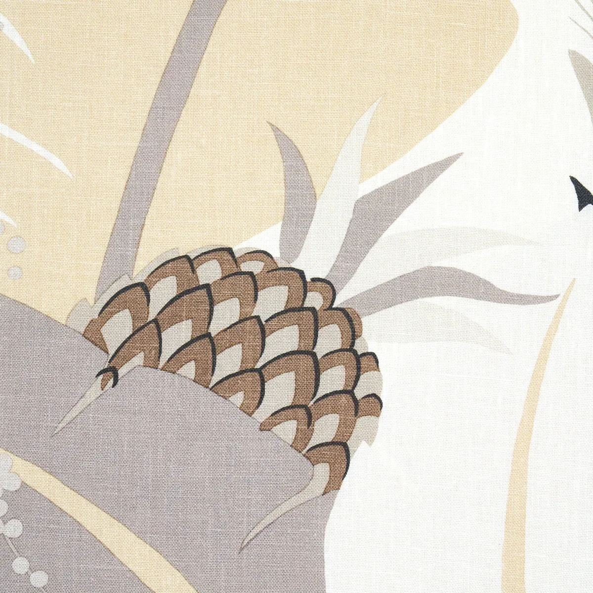 ANANAS Fabric – NEUTRAL | Schumacher | Wallpaper Twins ANANAS fabric NEUTRAL color by Schumacher