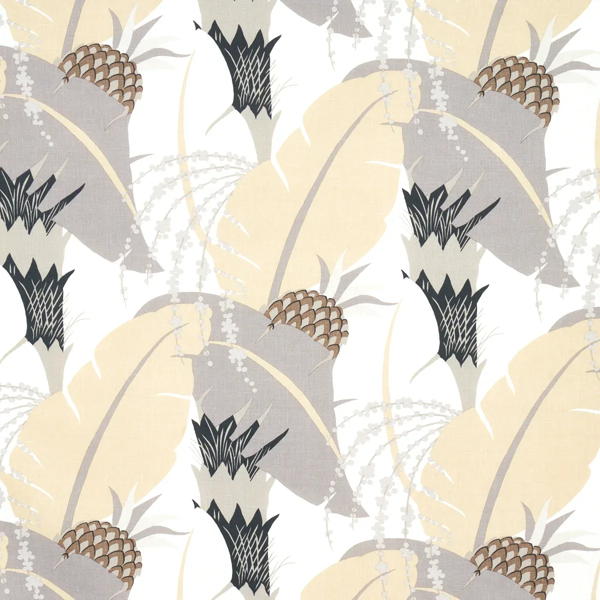 ANANAS fabric NEUTRAL color by Schumacher