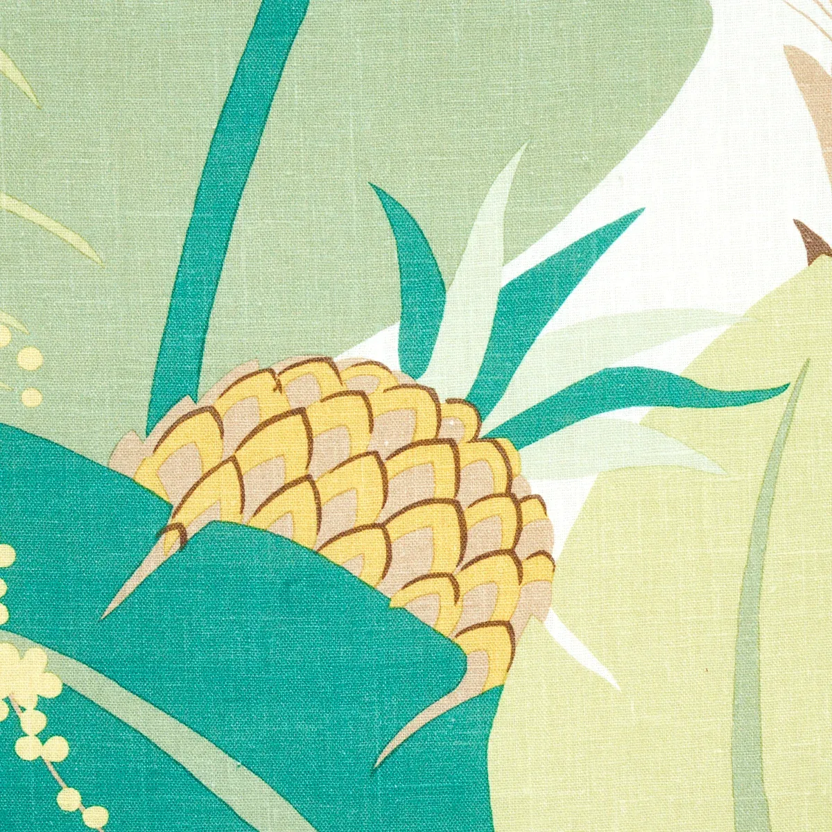 ANANAS Fabric – PALM | Schumacher | Wallpaper Twins ANANAS fabric PALM color by Schumacher