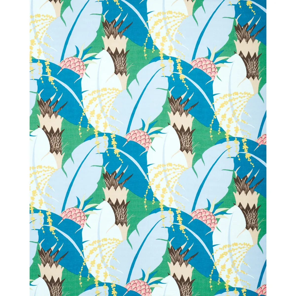 ANANAS fabric PEACOCK color by Schumacher