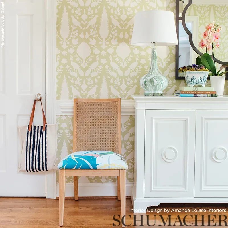 ANANAS fabric PEACOCK color by Schumacher