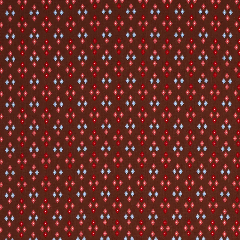 ANASTASIA fabric CHOCOLATE color by Schumacher