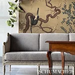 ANATOLE Fabric – CHARCOAL | Schumacher | Wallpaper Twins ANATOLE fabric CHARCOAL color by Schumacher