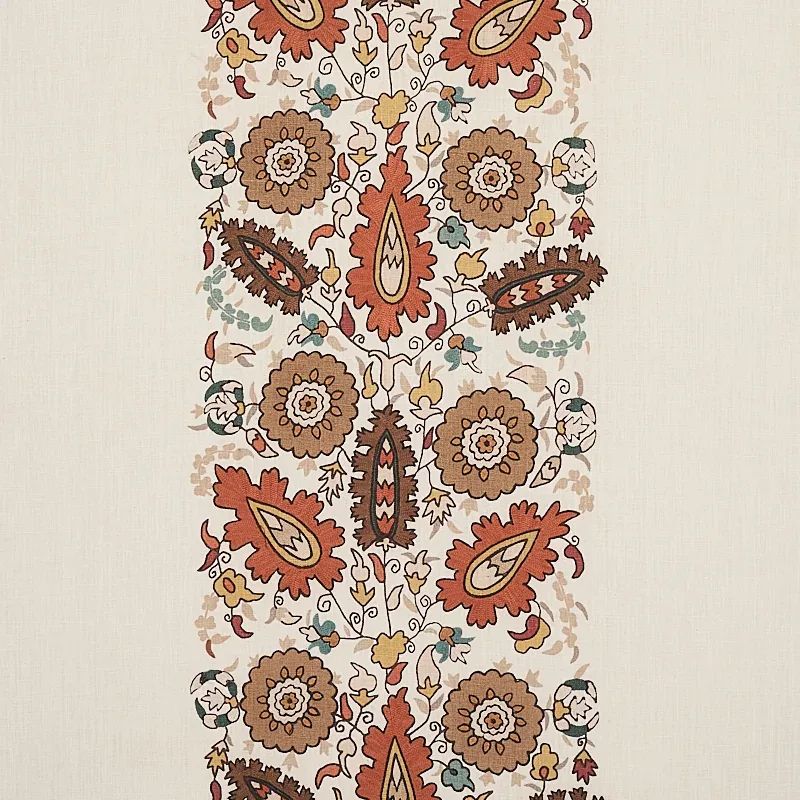 ANATOLIA EMBROIDERY fabric AUTUMN color by Schumacher
