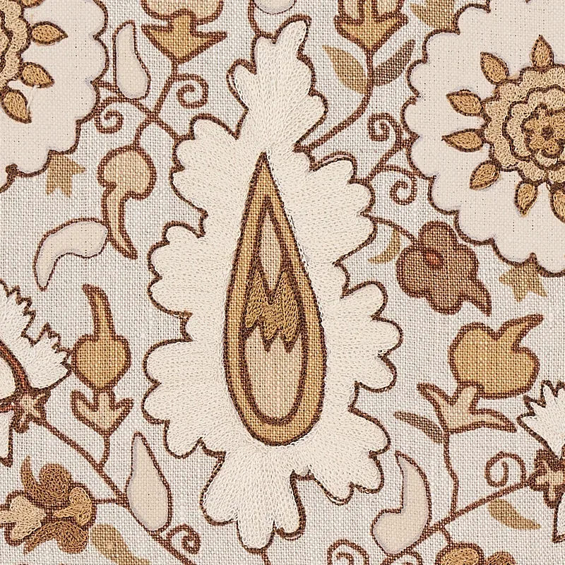 ANATOLIA EMBROIDERY Fabric – NATURAL | Schumacher | Wallpape ANATOLIA EMBROIDERY fabric NATURAL color by Schumacher
