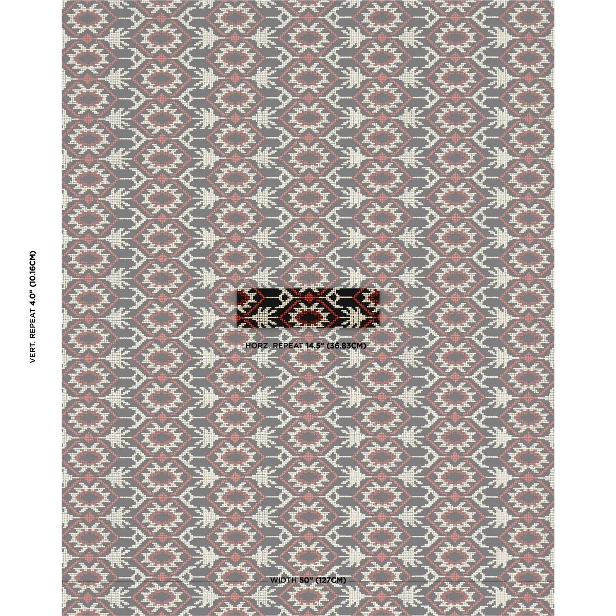 ANDEAN TRIBUTE EMBROIDERY Fabric – RUBY MIDNIGHT SHADOWS | S ANDEAN TRIBUTE EMBROIDERY fabric RUBY MIDNIGHT SHADOWS color by Schumacher