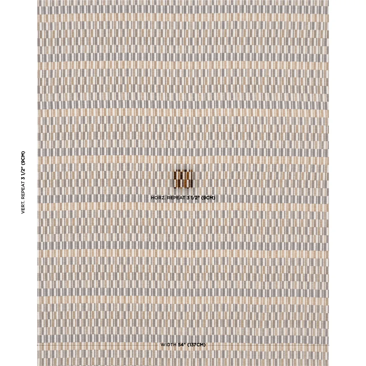 ANDERS PERFORMANCE fabric CHESTNUT color by Schumacher