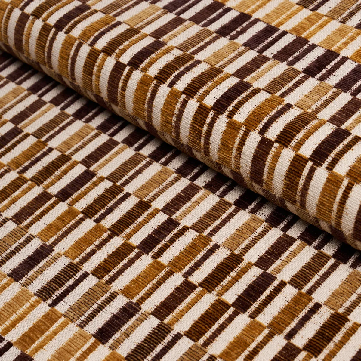 ANDERS PERFORMANCE fabric CHESTNUT color by Schumacher